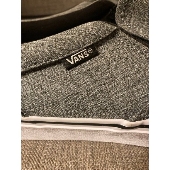 Men’s VANS Gray Canvas Asher Slip-Ons Size 12 NWOT - Picture 6 of 7